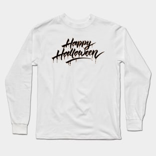 Happy Halloween Grunge Long Sleeve T-Shirt